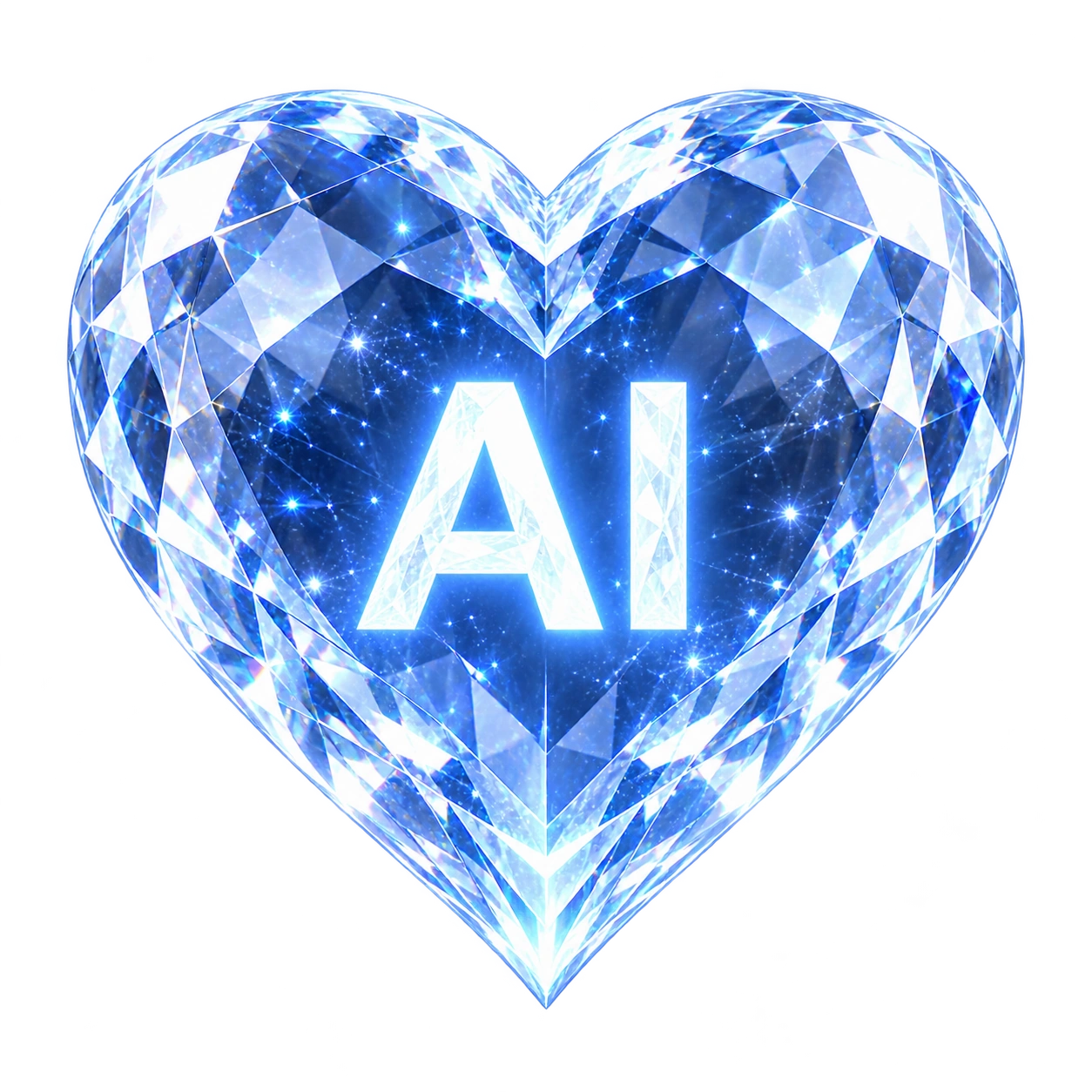 掌心悬浮的 AI 水晶心